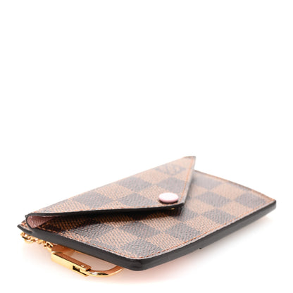 Louis Vuitton Damier Ebene Recto Verso Card Holder Rose Ballerine 4 of 6
