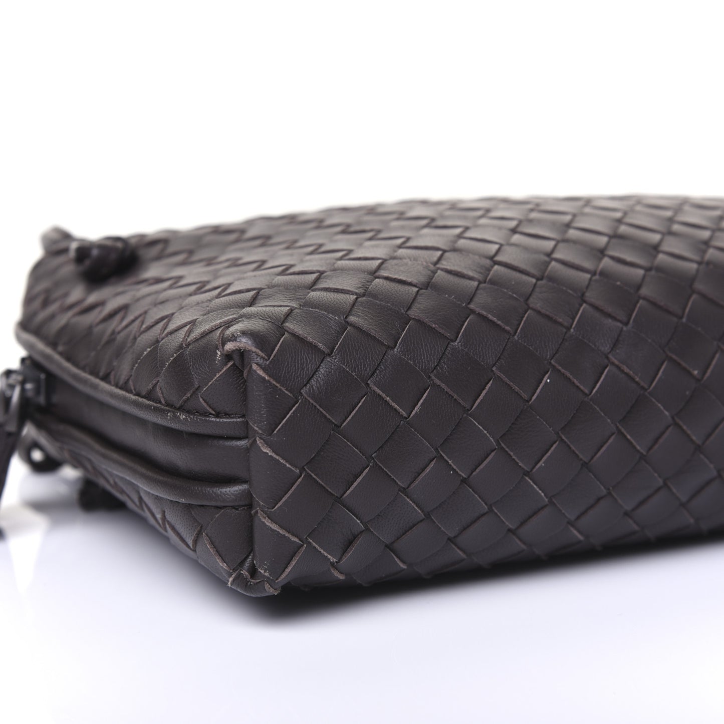 Nappa Intrecciato Nodini Bag Ebano