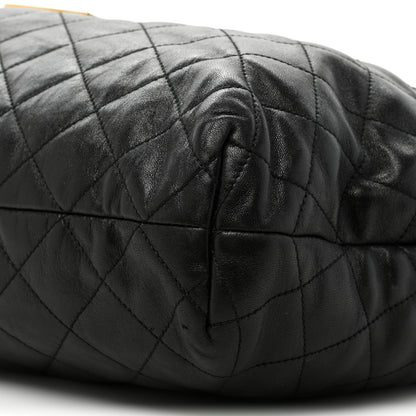 Saint Laurent Lambskin Quilted Maxi Icare Shopping Tote Black 10 of 22