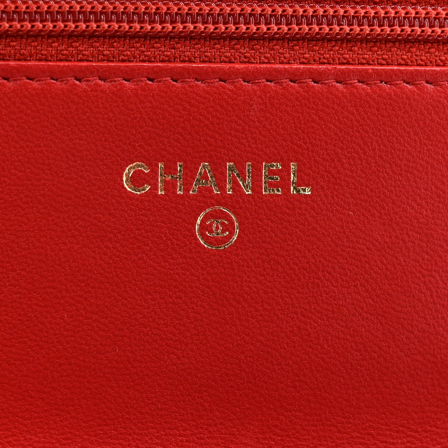 Lambskin Quilted Boy Wallet On Chain WOC Red