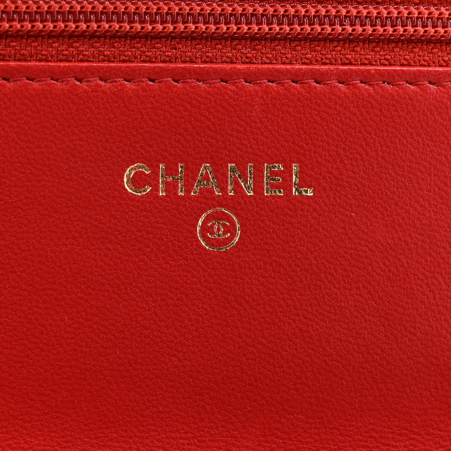 Chanel Lambskin Quilted Boy Wallet On Chain WOC Red 6 of 21