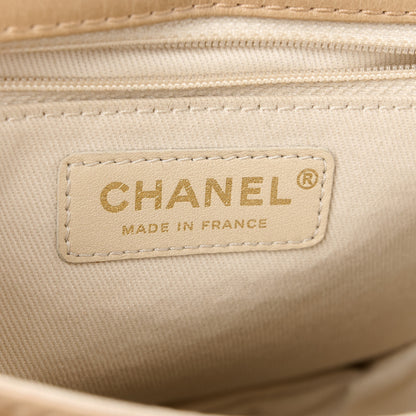 Chanel Glazed Calfskin Quilted Medium Bubble CC Flap Beige 6 of 11