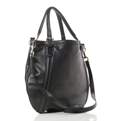 Gucci Calfskin Medium Britt Tote Black 3 of 17