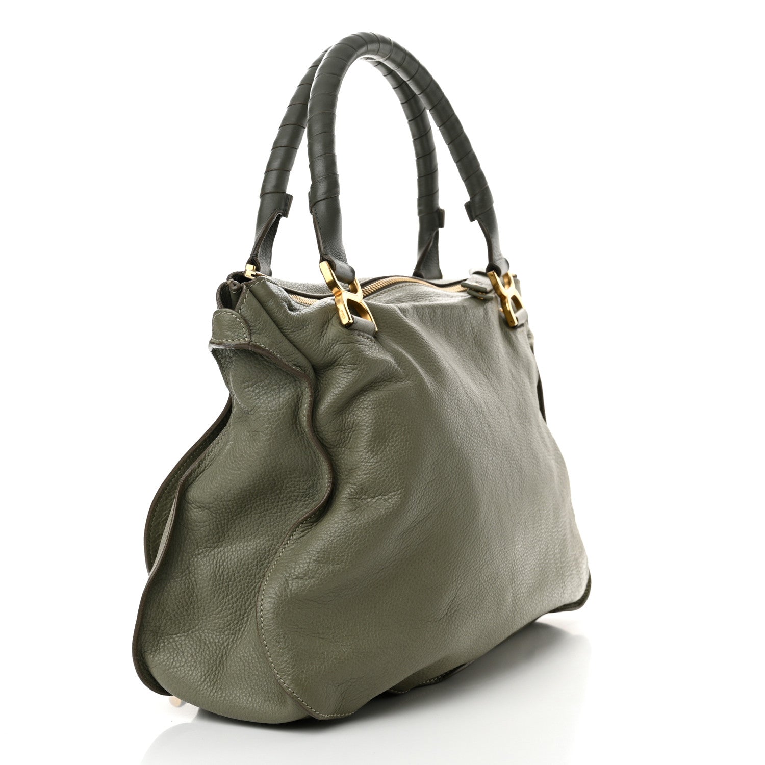 Chloe Calfskin Large Marcie Satchel Cashmere Grey 3 of 15