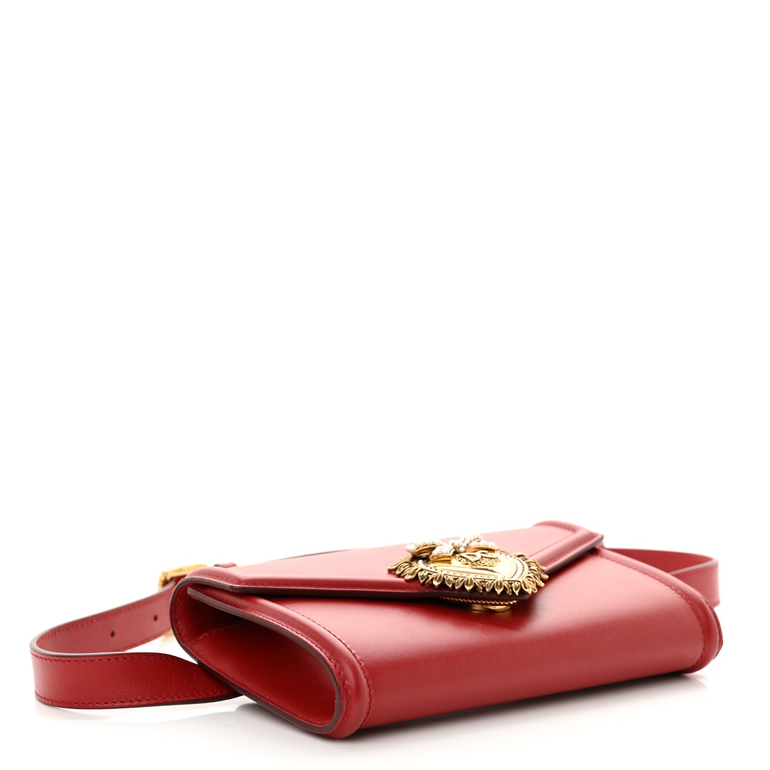 Dolce & Gabbana Agnello Vitello Devotion Belt Bag 85 34 Red 4 of 9