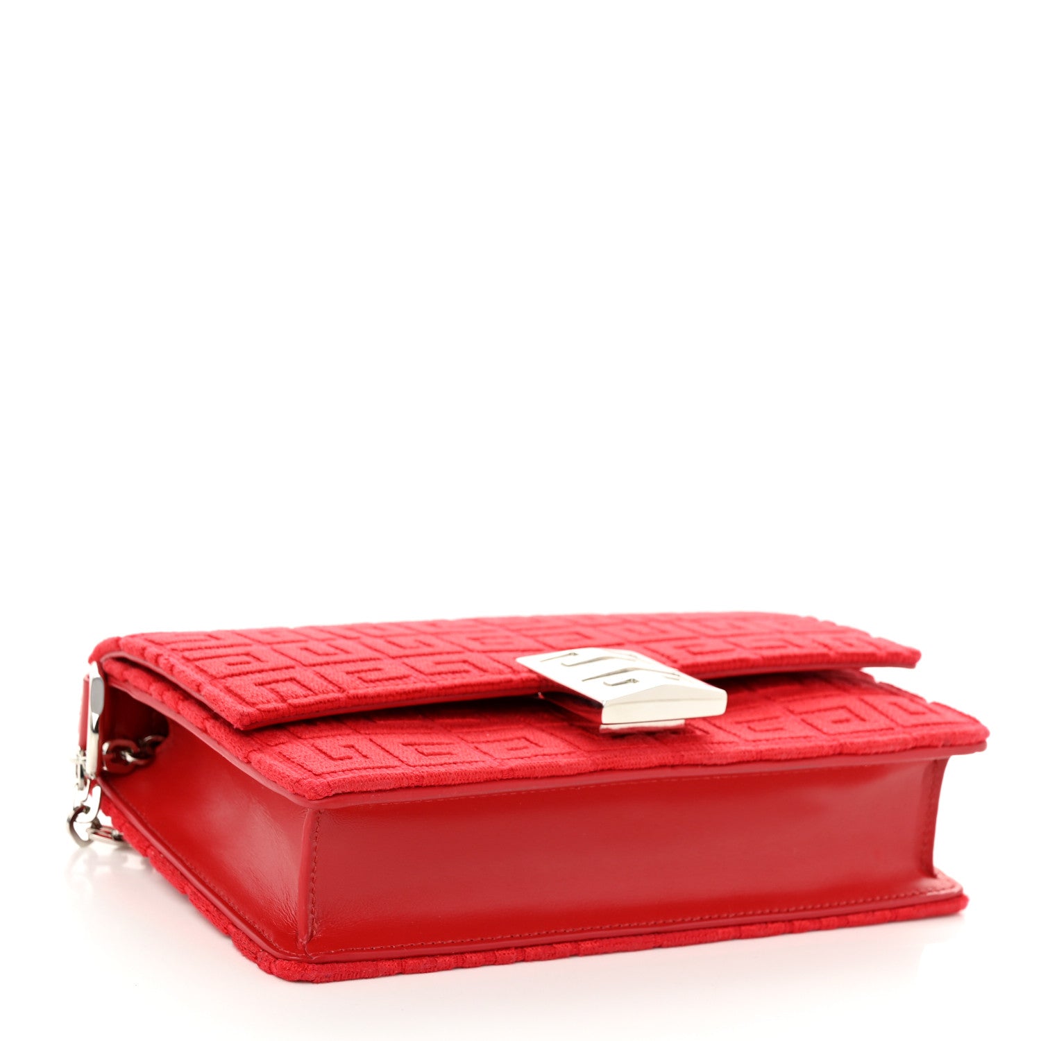 Givenchy Woven 4G Embossed 4G Crossbody Red 4 of 9
