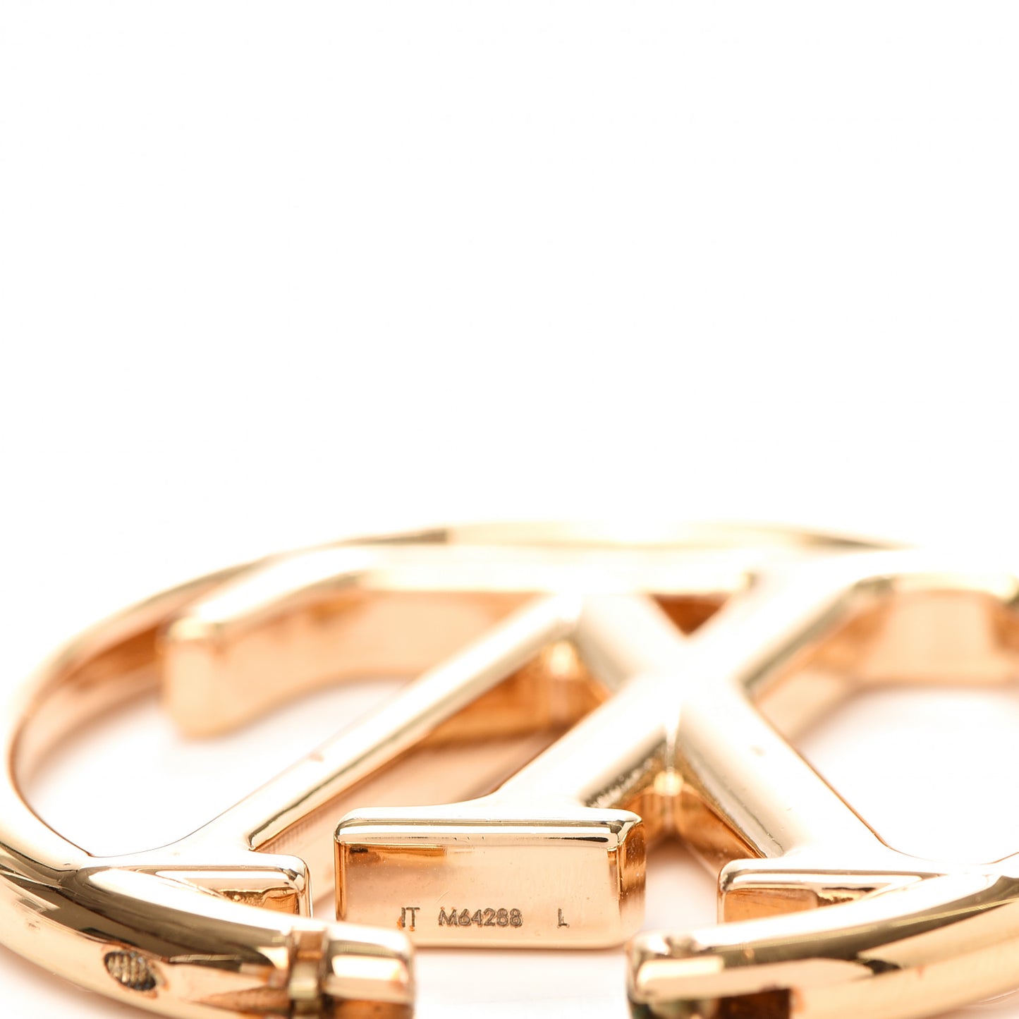 Metal Louise Hoop Earrings Gold