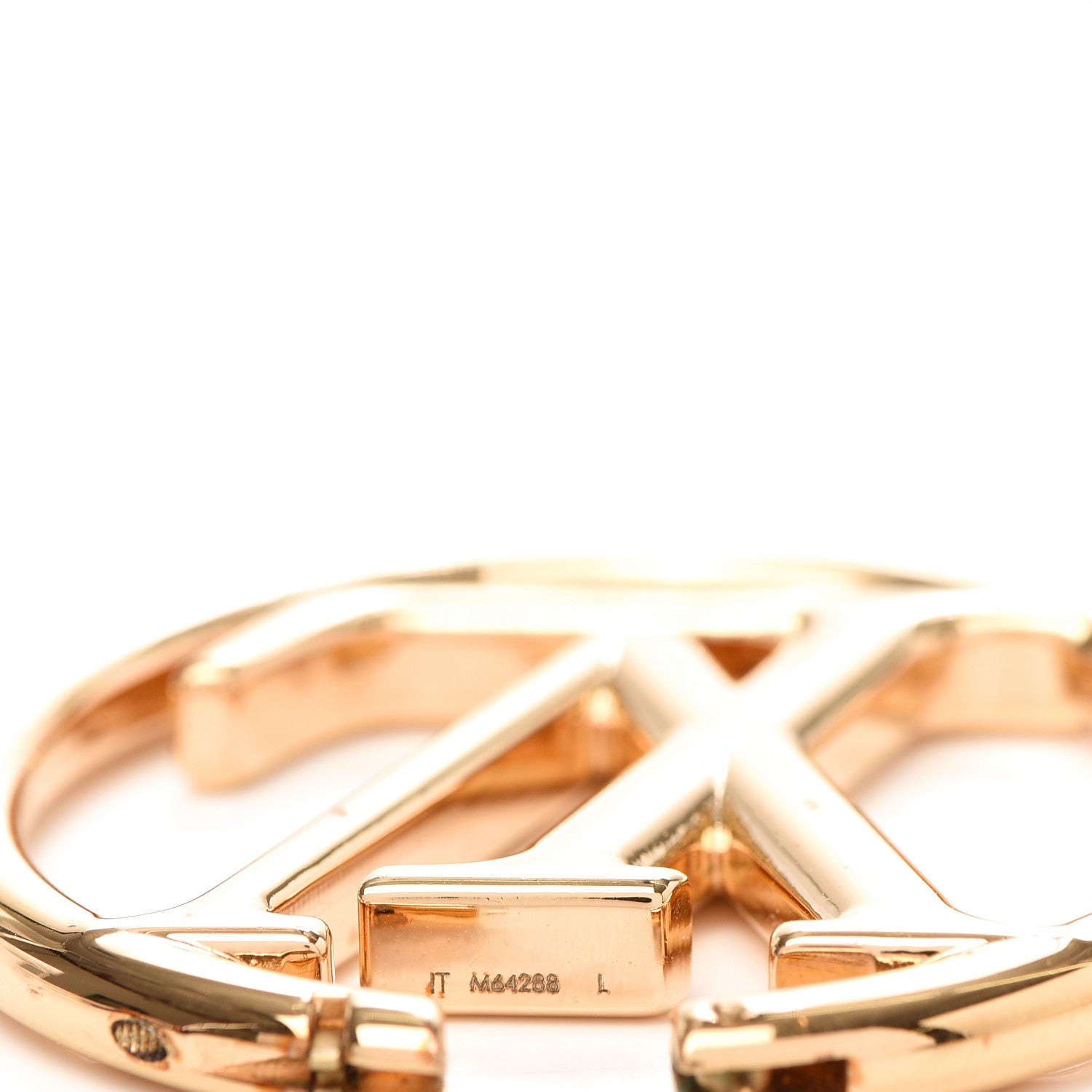 Louis Vuitton Metal Louise Hoop Earrings Gold 5 of 7