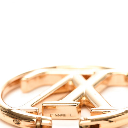 Louis Vuitton Metal Louise Hoop Earrings Gold 5 of 7