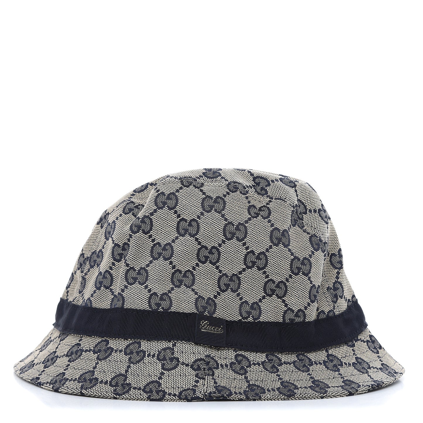 GG Monogram Bucket Hat Beige Blu