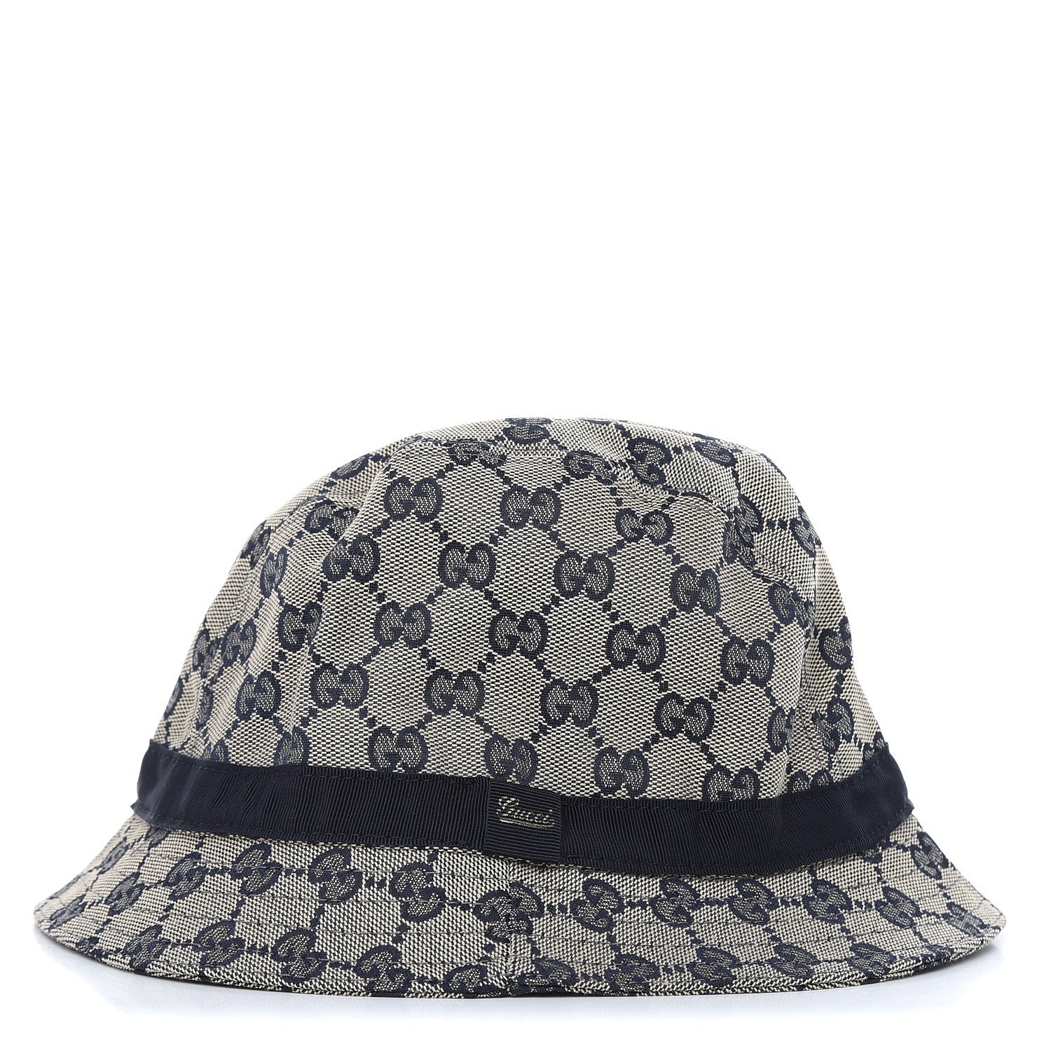 Gucci GG Monogram Bucket Hat Beige Blu 1 of 5