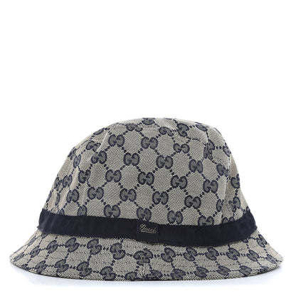 Gucci GG Monogram Bucket Hat Beige Blu 1 of 5