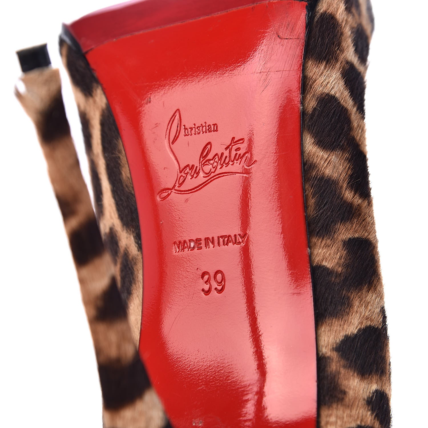 Christian Louboutin Pony Hair So Kate 120 Pumps 39 Leopard Black 8 of 12