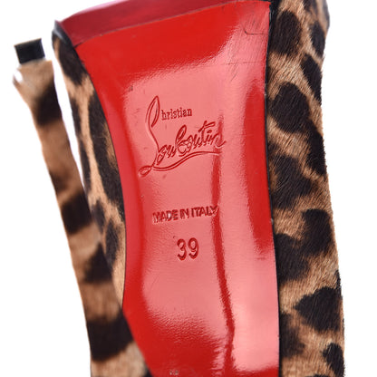 Christian Louboutin Pony Hair So Kate 120 Pumps 39 Leopard Black 8 of 12