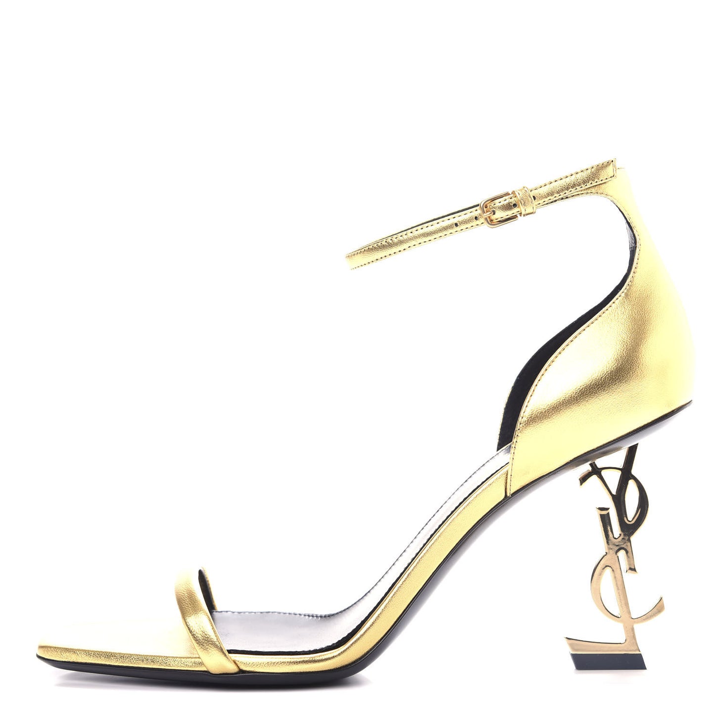 Calfskin Opyum 85 Sandals 38.5 Oro