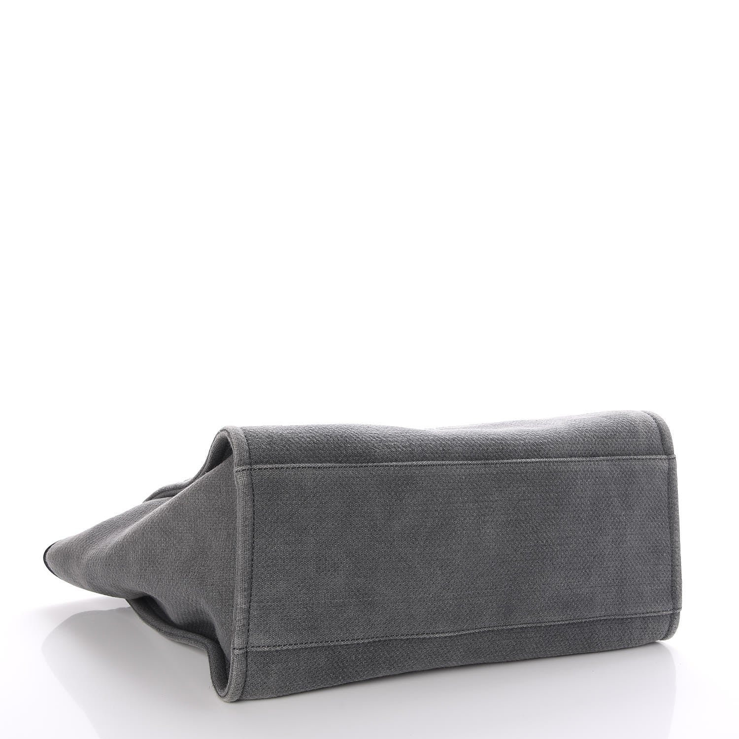Chanel Canvas Large Deauville Tote Grey 5 of 8
