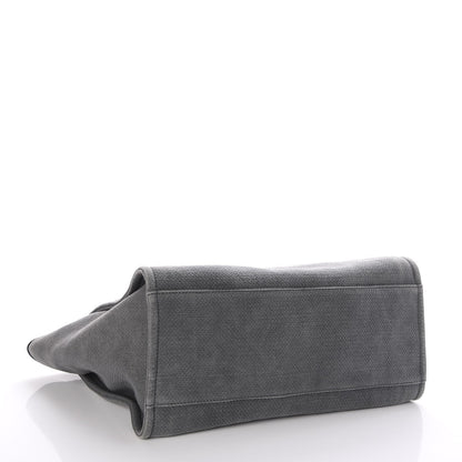 Chanel Canvas Large Deauville Tote Grey 5 of 8