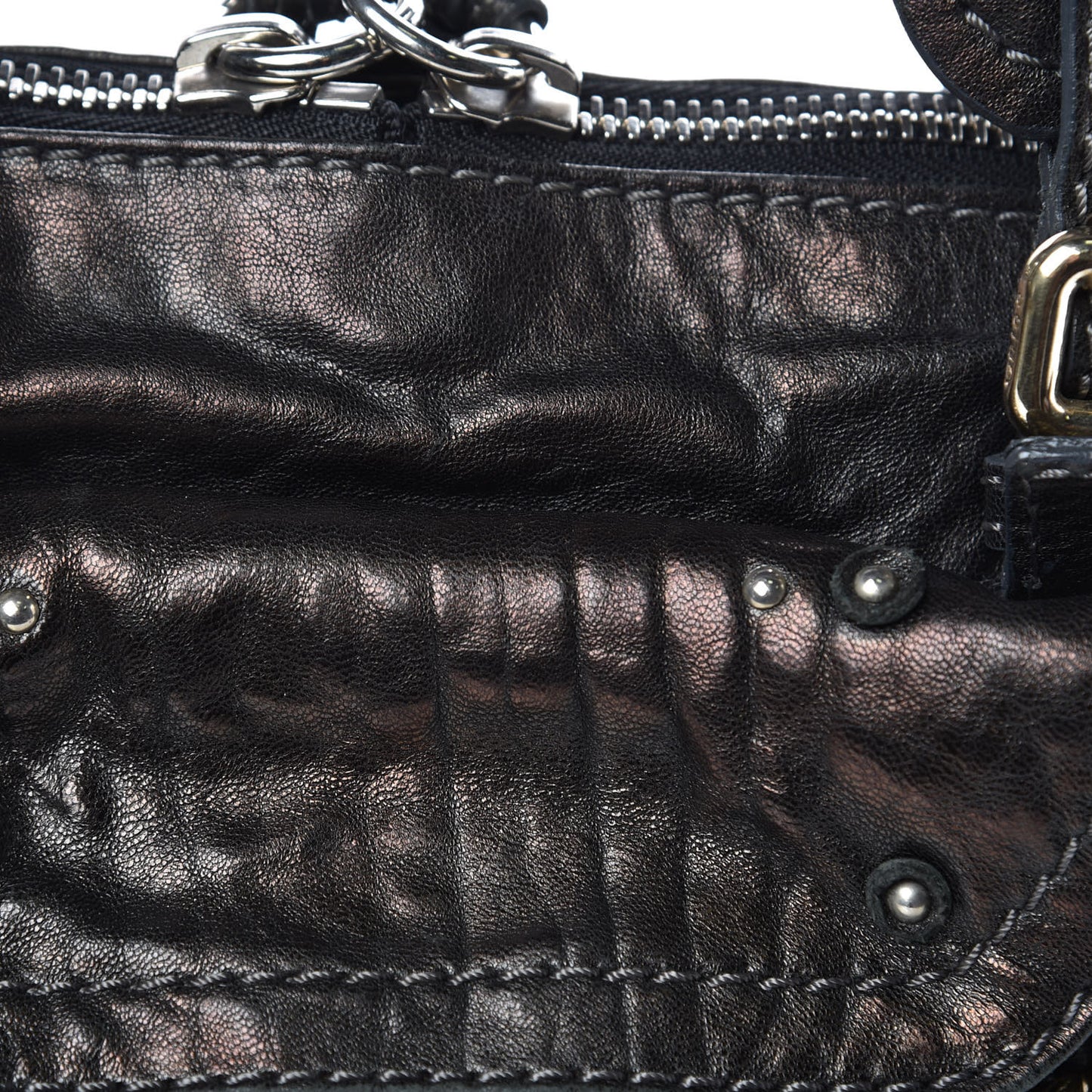 Calfskin Chain Paddington Black