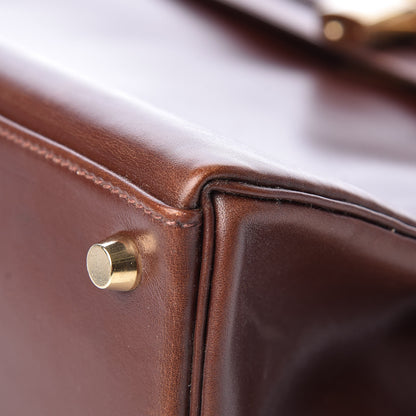 Hermes Box Kelly Retourne 32 Havane 9 of 11