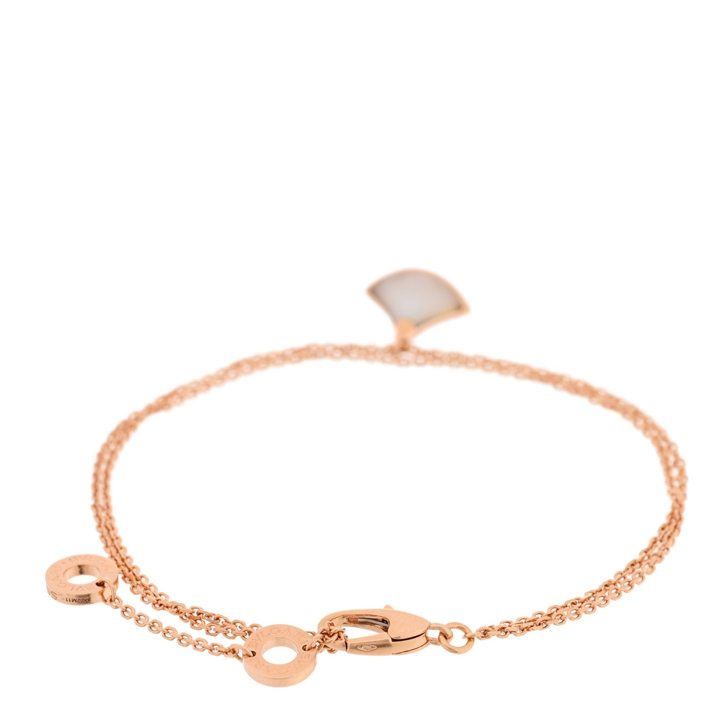Bulgari 18K Rose Gold Mother of Pearl Divas' Dream Bracelet 2 of 4
