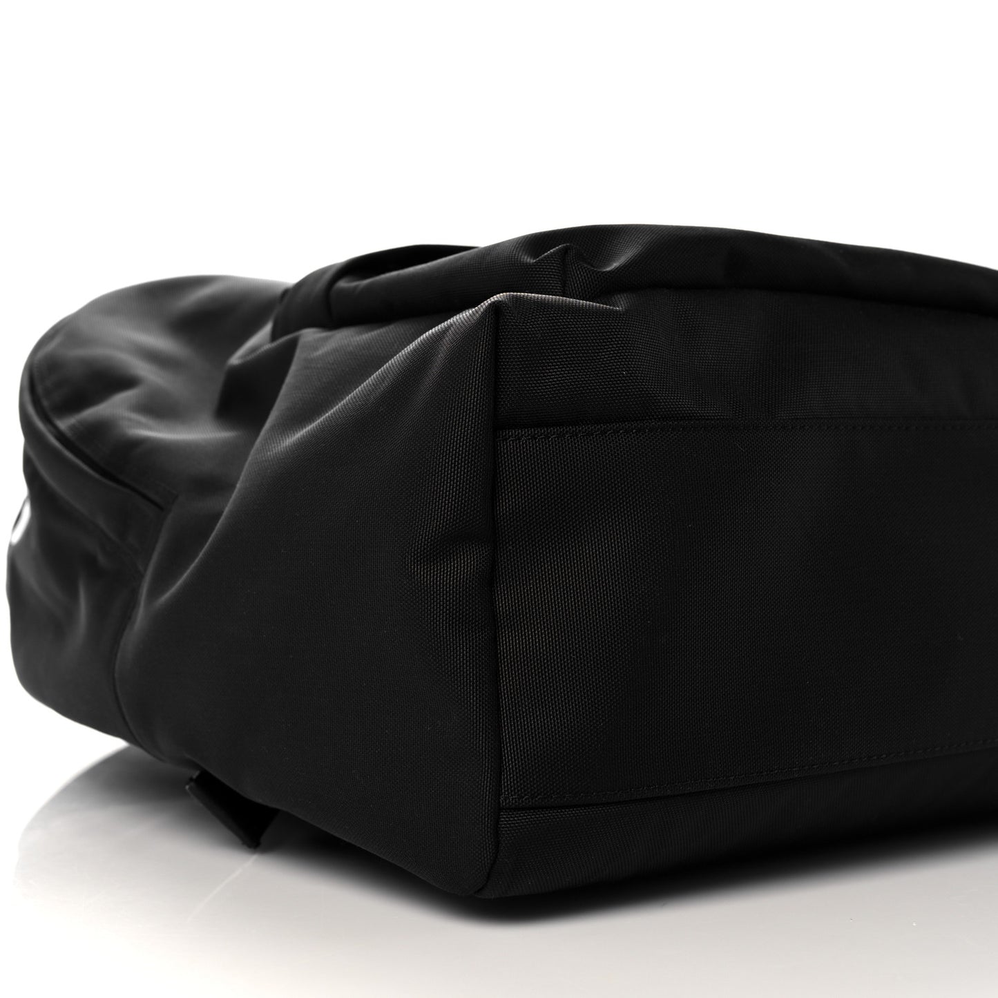 Nylon Essential Backpack Black White