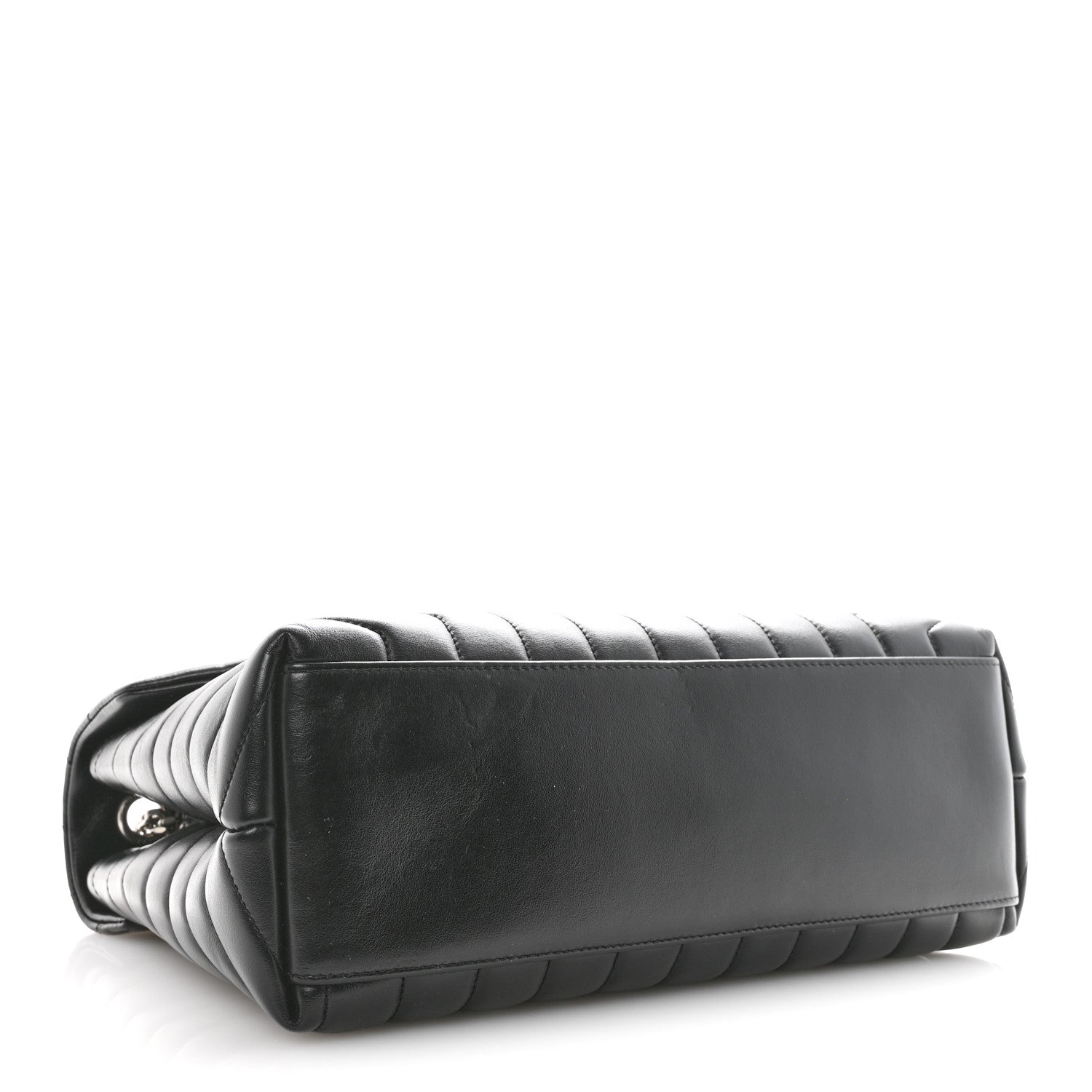 Saint Laurent Calfskin Y Quilted Monogram Medium Loulou Chain Satchel Black 4 of 11