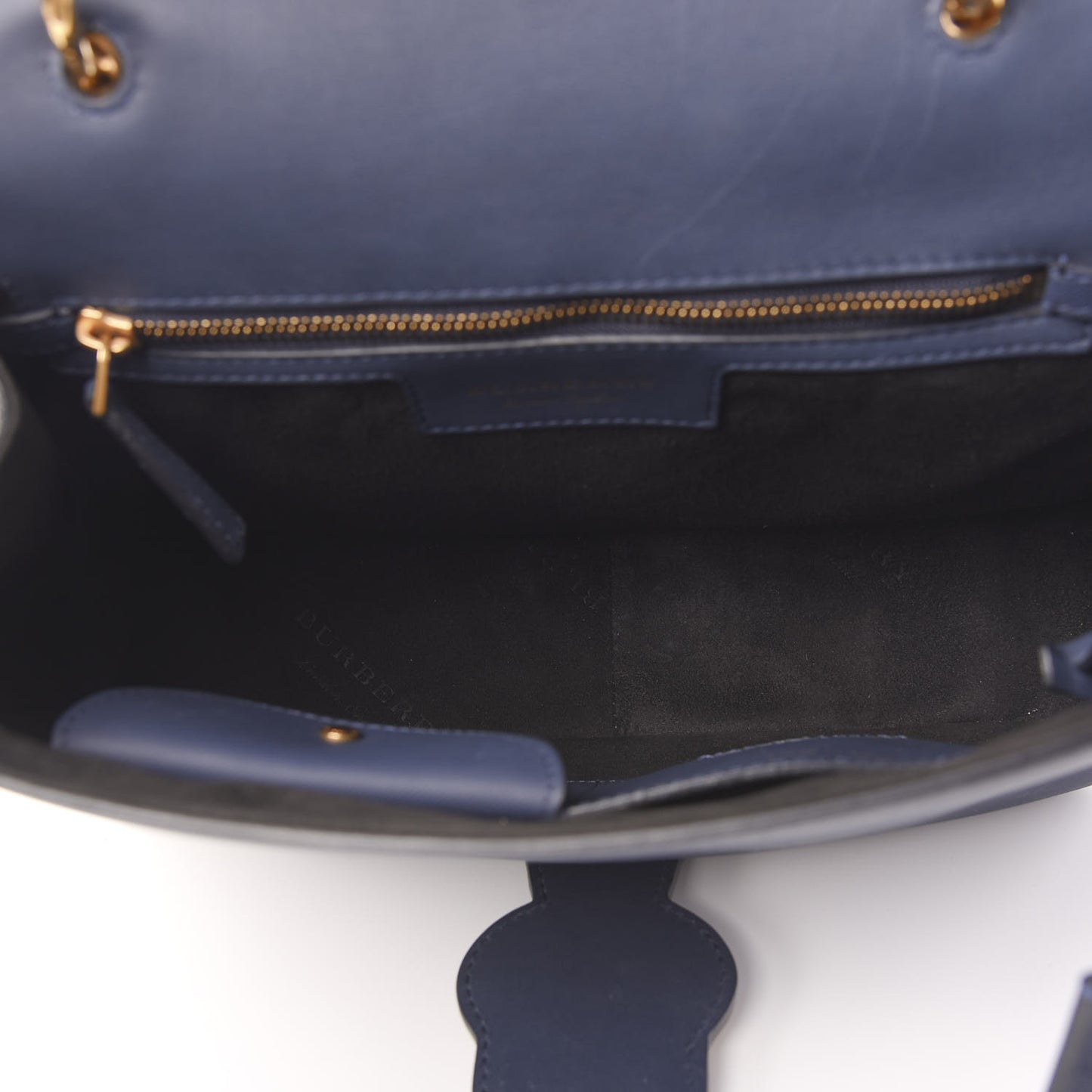 Trench Calfskin Medium DK88 Top Handle Bag Ink Blue