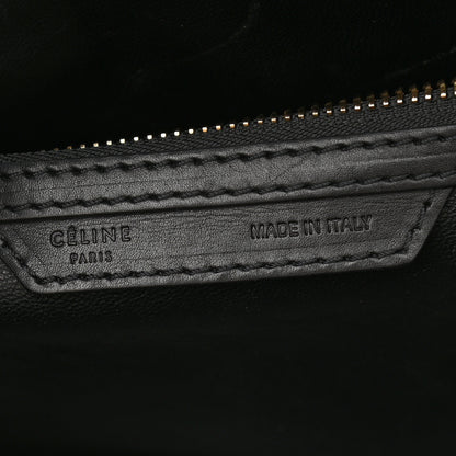 Celine Pony Hair Mini Tri-Color Luggage Royal Blue 6 of 10