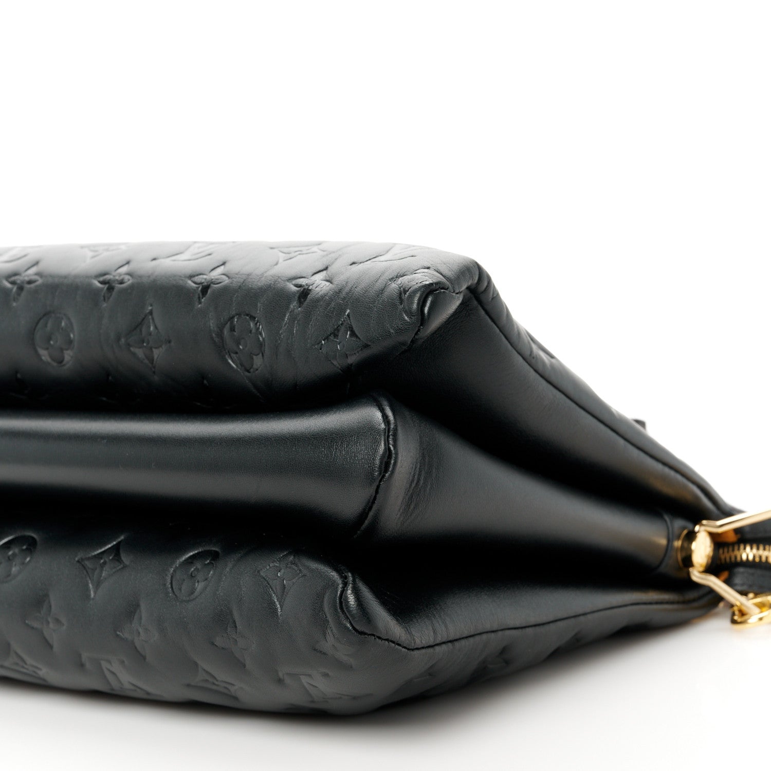 Louis Vuitton Lambskin Embossed Monogram Coussin MM Black 11 of 12