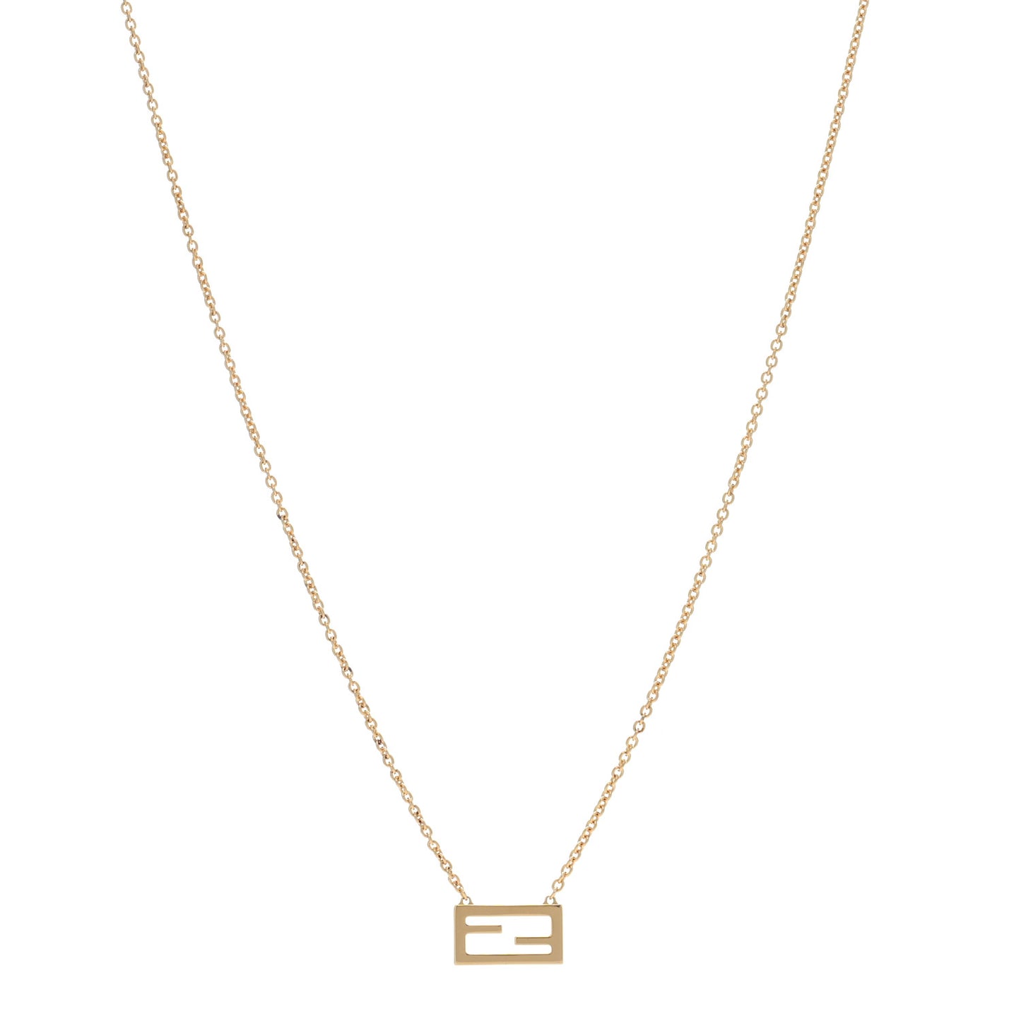 Bronze Baguette Necklace Gold