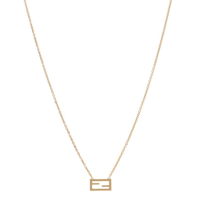 Fendi Bronze Baguette Necklace Gold 1 of 5
