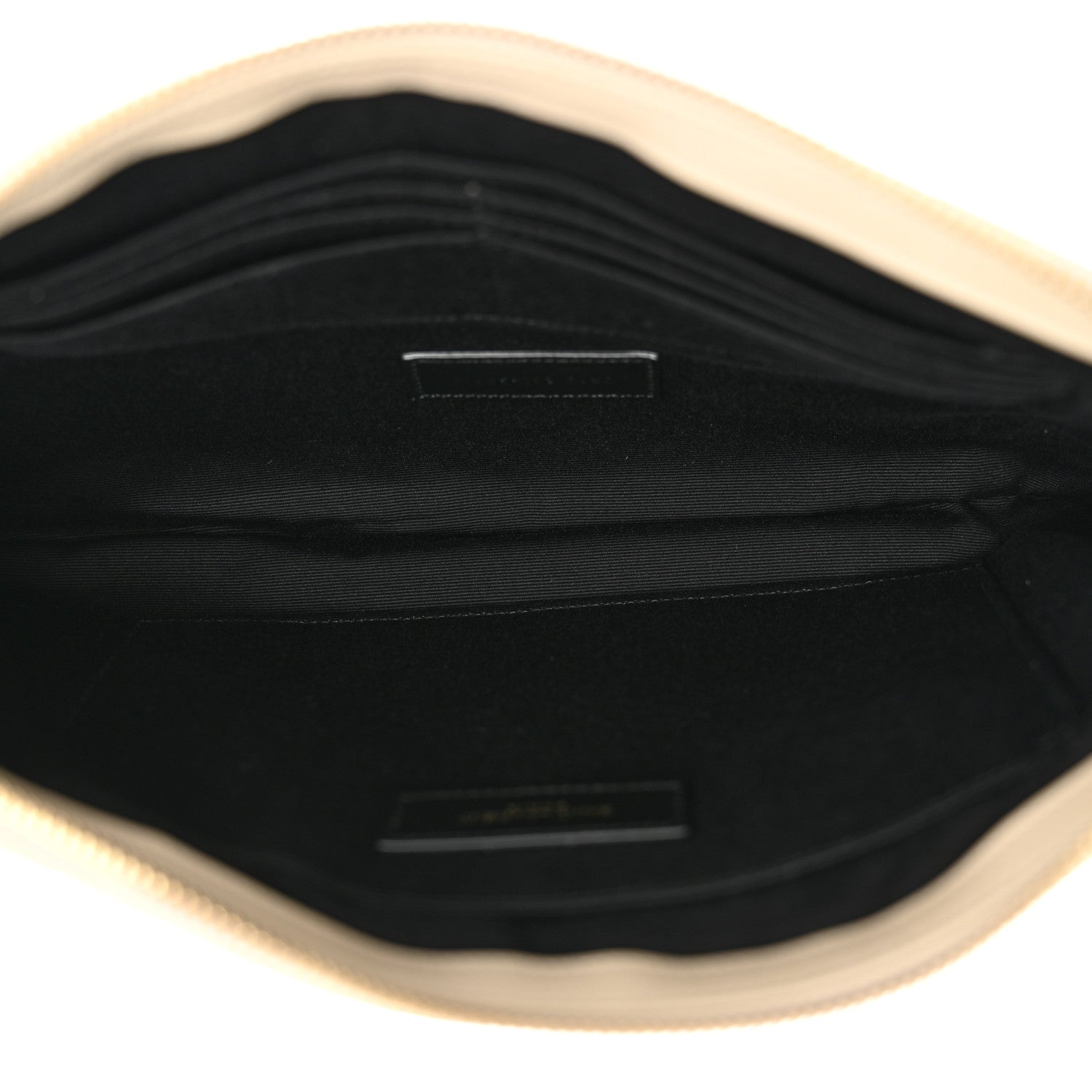 Saint Laurent Calfskin Matelasse Monogram Cassandre Tablet Pouch Sea Salt 5 of 10