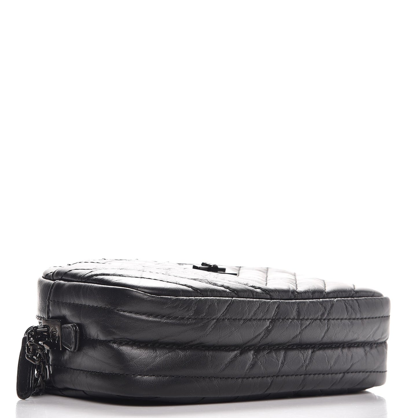 Aged Calfskin Chevron Mini Reissue Camera Case So Black