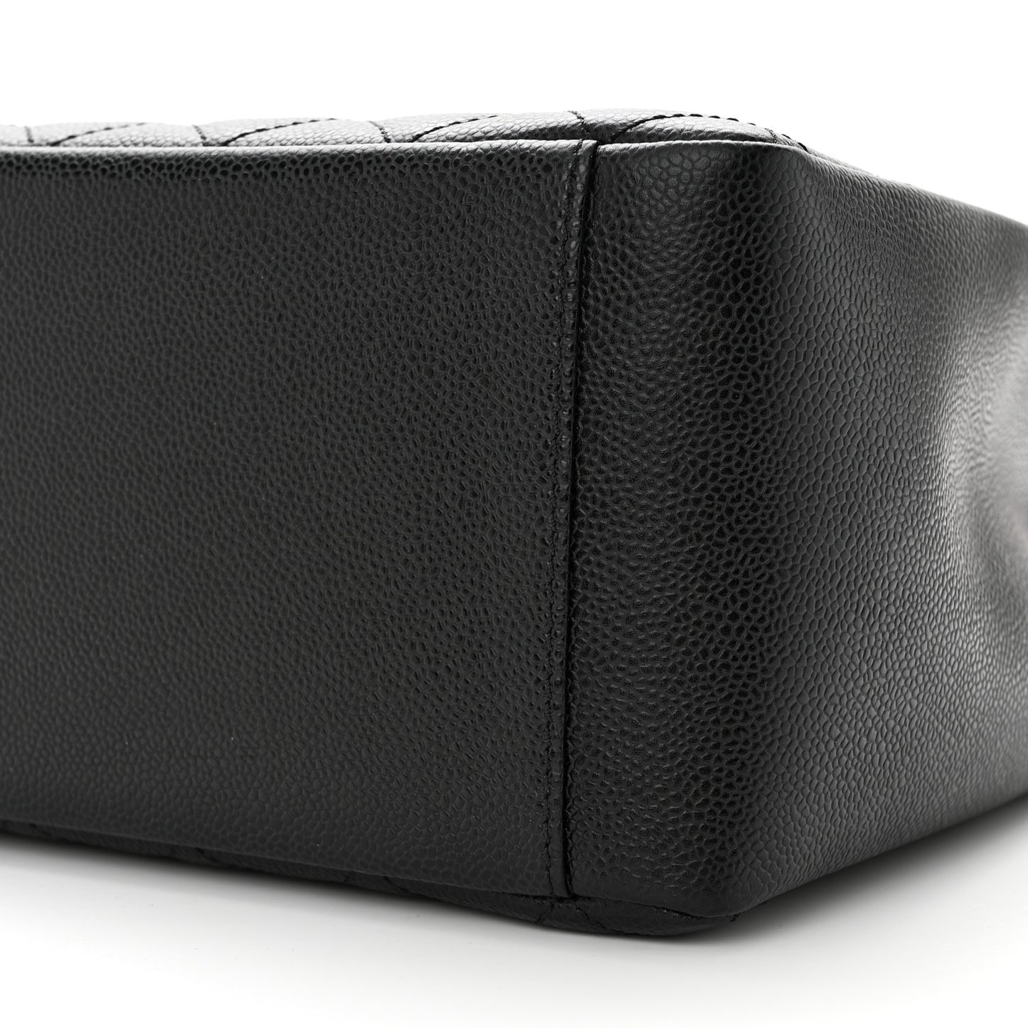 Caviar Quilted Grand Shopping Tote GST Black