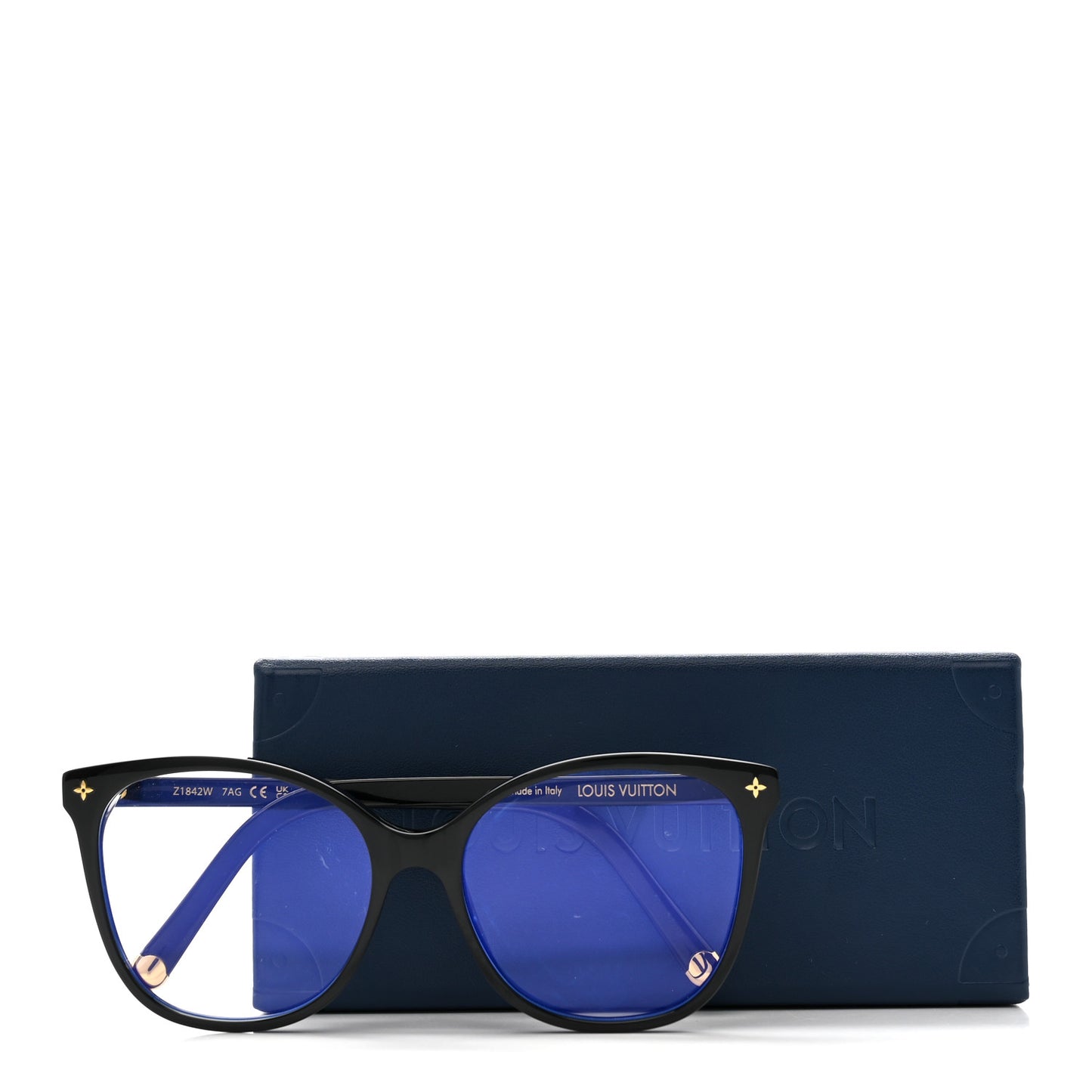 Acetate My Monogram Anti-Blue Light Sunglasses Z1842E Black