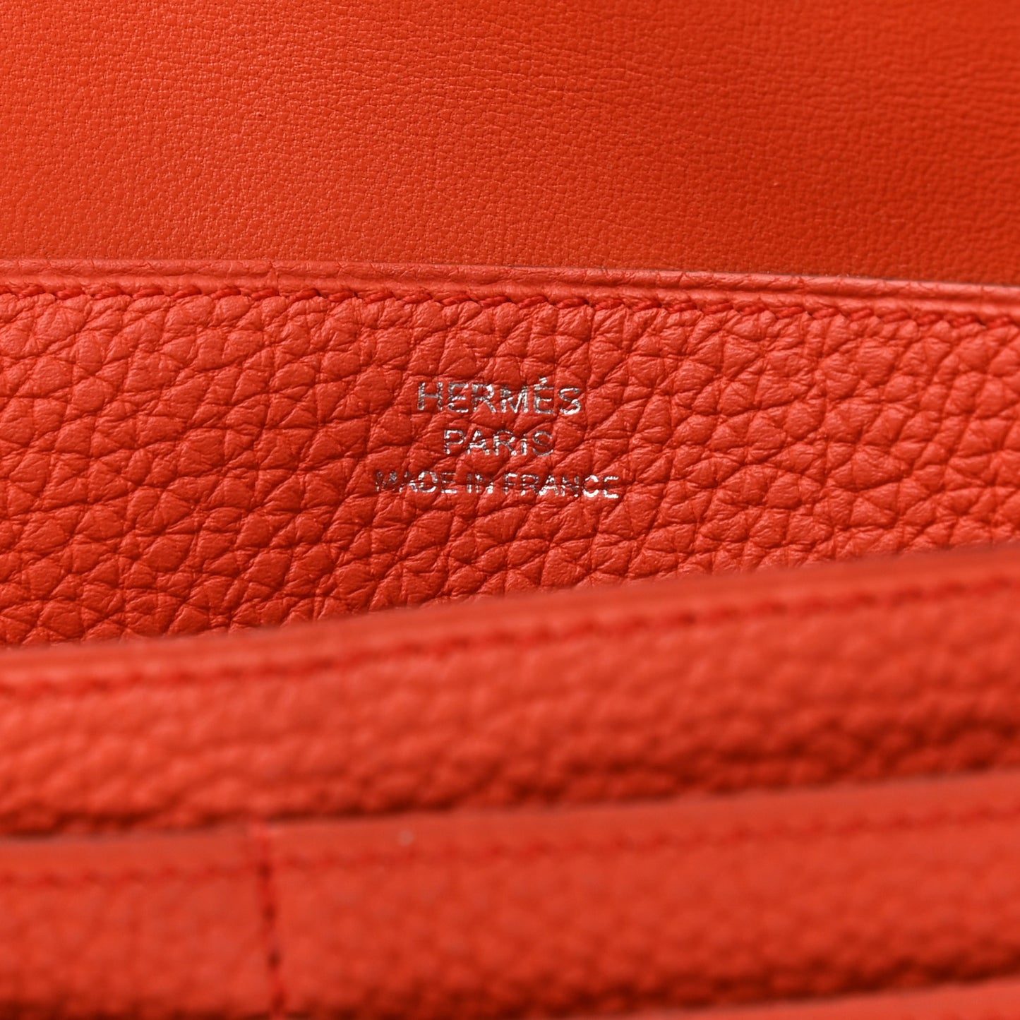 Togo Dogon Recto Verso Wallet Orange Poppy