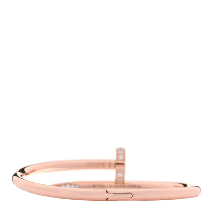 Cartier 18K Pink Gold Diamond Juste Un Clou Bracelet 15 2 of 5