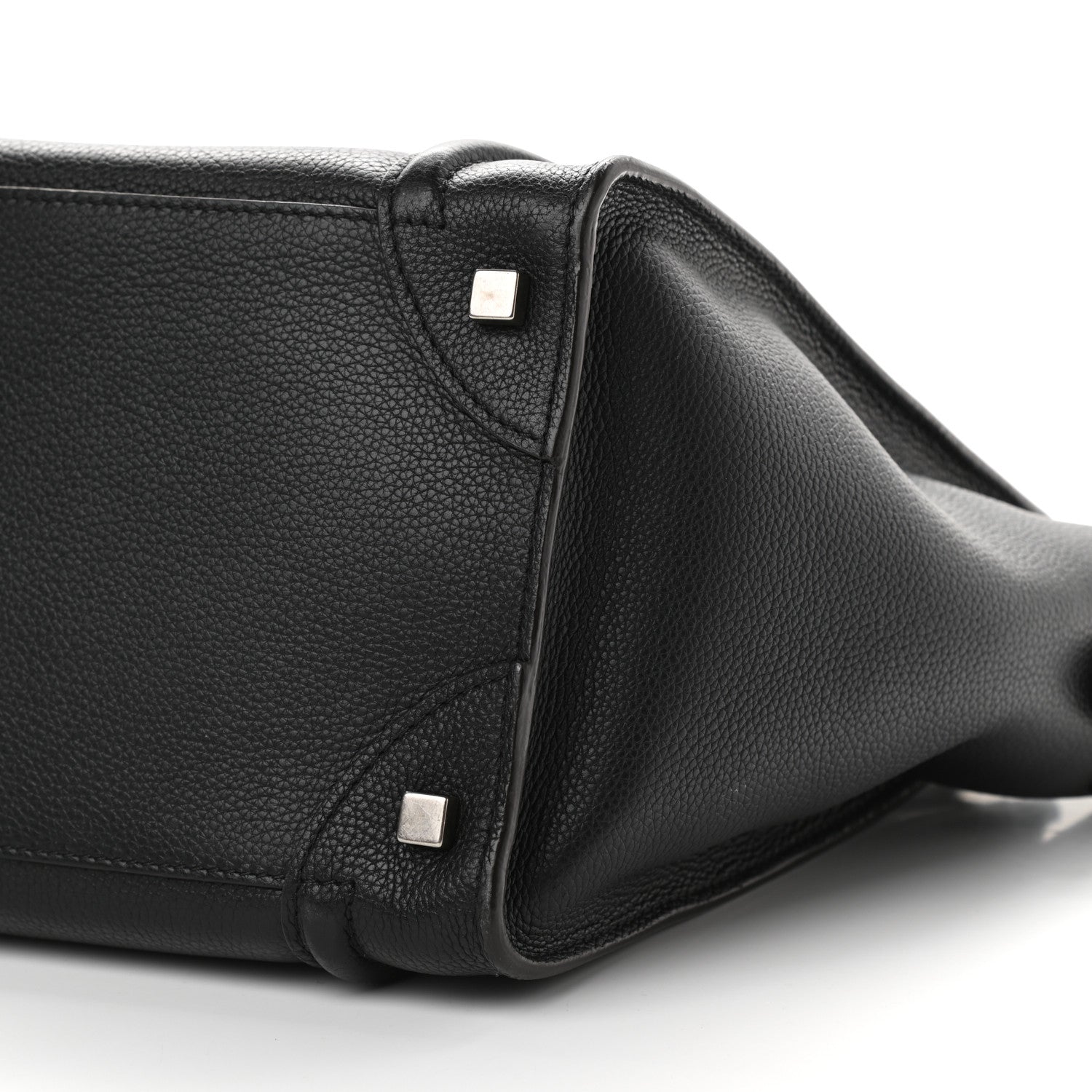 Celine Drummed Calfskin Mini Luggage Black 8 of 8