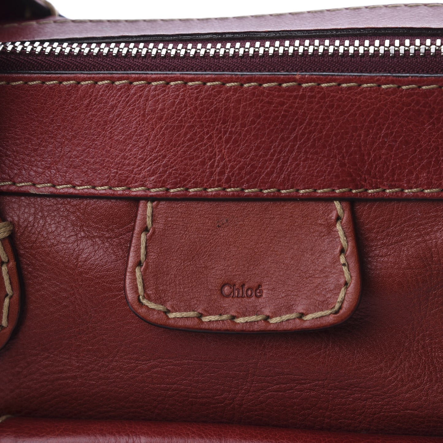 Calfskin Edith Satchel Whiskey