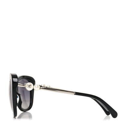 Chanel Acetate Polarized Butterfly Winter Pearl Sunglasses 5339-H-A Black 3 of 7