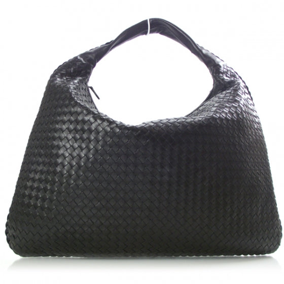 Nappa Intrecciato Maxi Veneta Nero