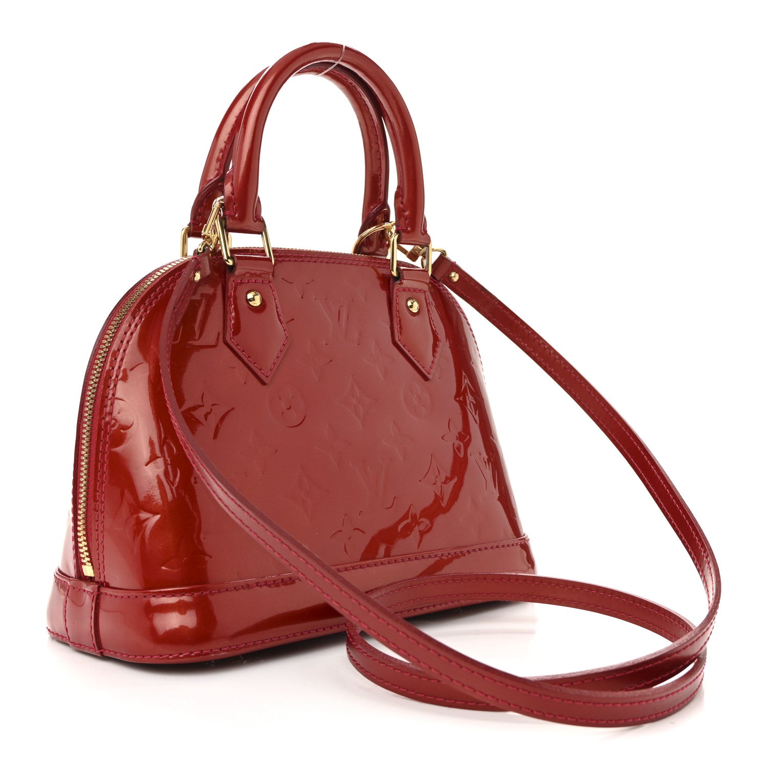 Louis Vuitton Vernis Alma BB Cherry 3 of 19