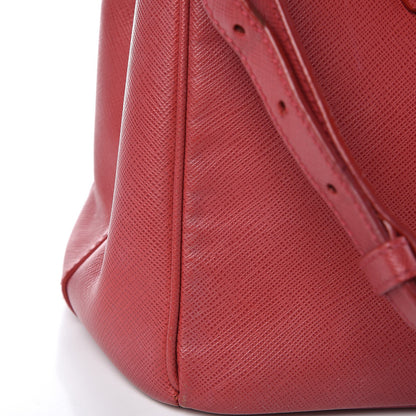 Prada Saffiano Small Galleria Double Zip Tote Peonia 16 of 20