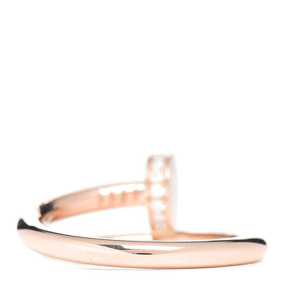 Cartier 18K Pink Gold Diamond Juste Un Clou Ring 55 7.25 4 of 6