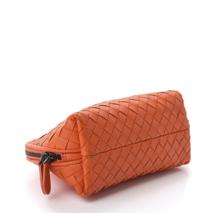 Bottega Veneta Nappa Intrecciato Cosmetic Case Tangerine 4 of 10