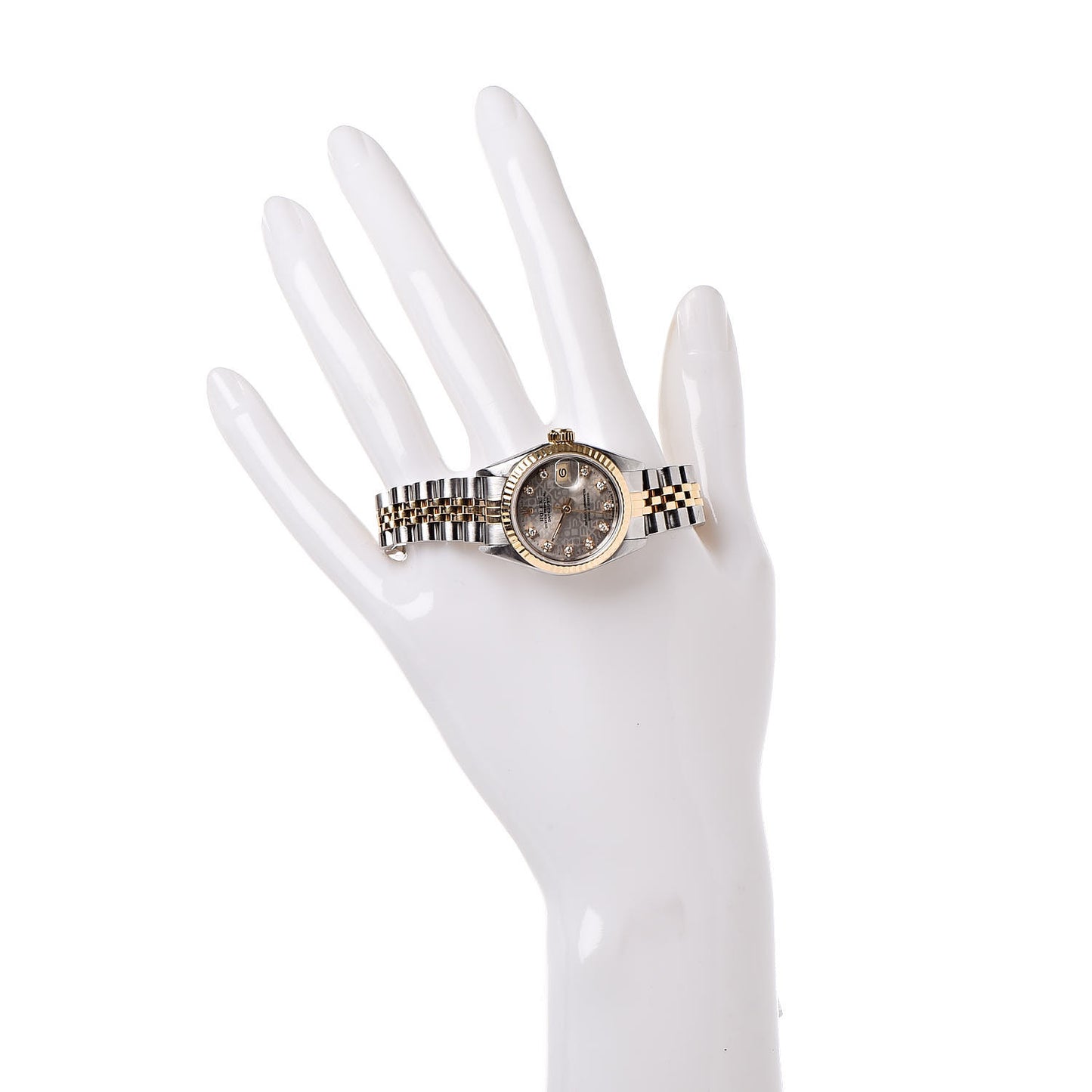 Stainless Steel 18K Yellow Gold Diamond 26mm Oyster Perpetual Datejust Watch Champagne Jubilee 69173