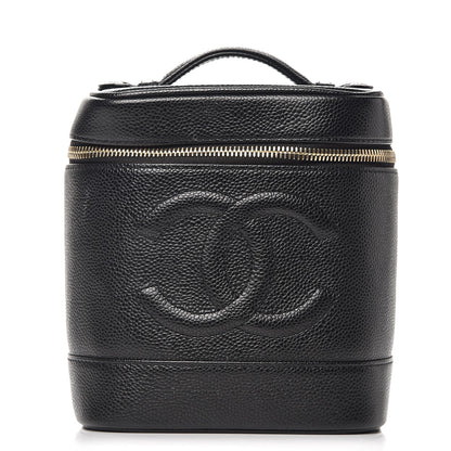 Chanel Caviar Cosmetic Vanity Bag Black 1 of 13