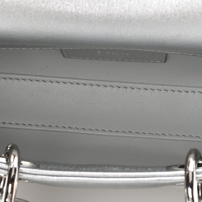 Christian Dior Laminated Lambskin Micro Lady D-Joy Silver 5 of 10