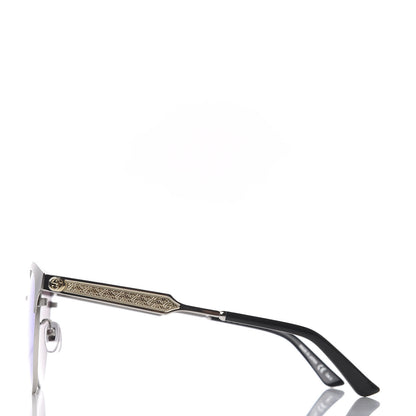 Gucci Round Metal GG0074S Sunglasses Blue Black 3 of 6