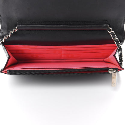 Chanel Calfskin Quilted Cambon Wallet On Chain WOC Black 5 of 15